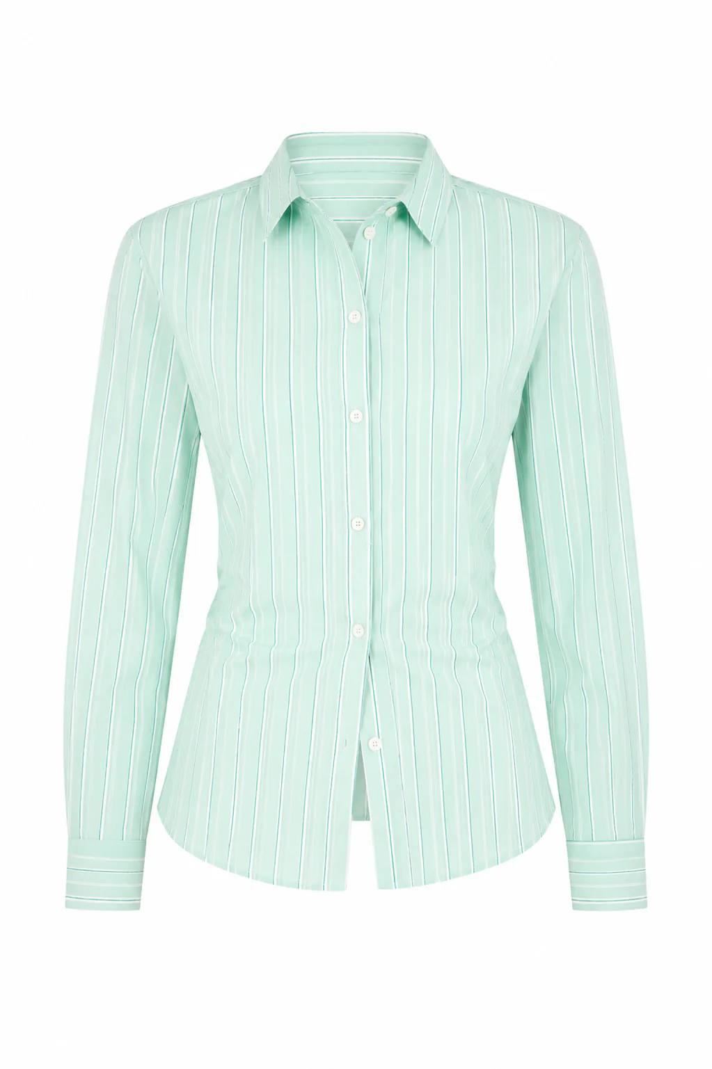 Back Belt and Chest Pleats Shirt - Image 15