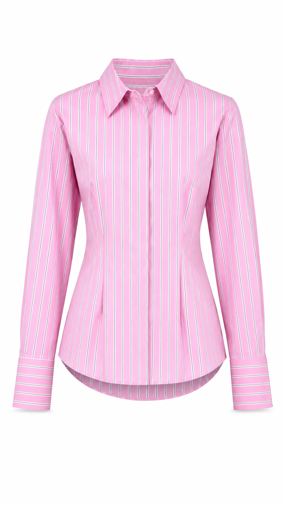 Back Belt and Chest Pleats Shirt - Image 19
