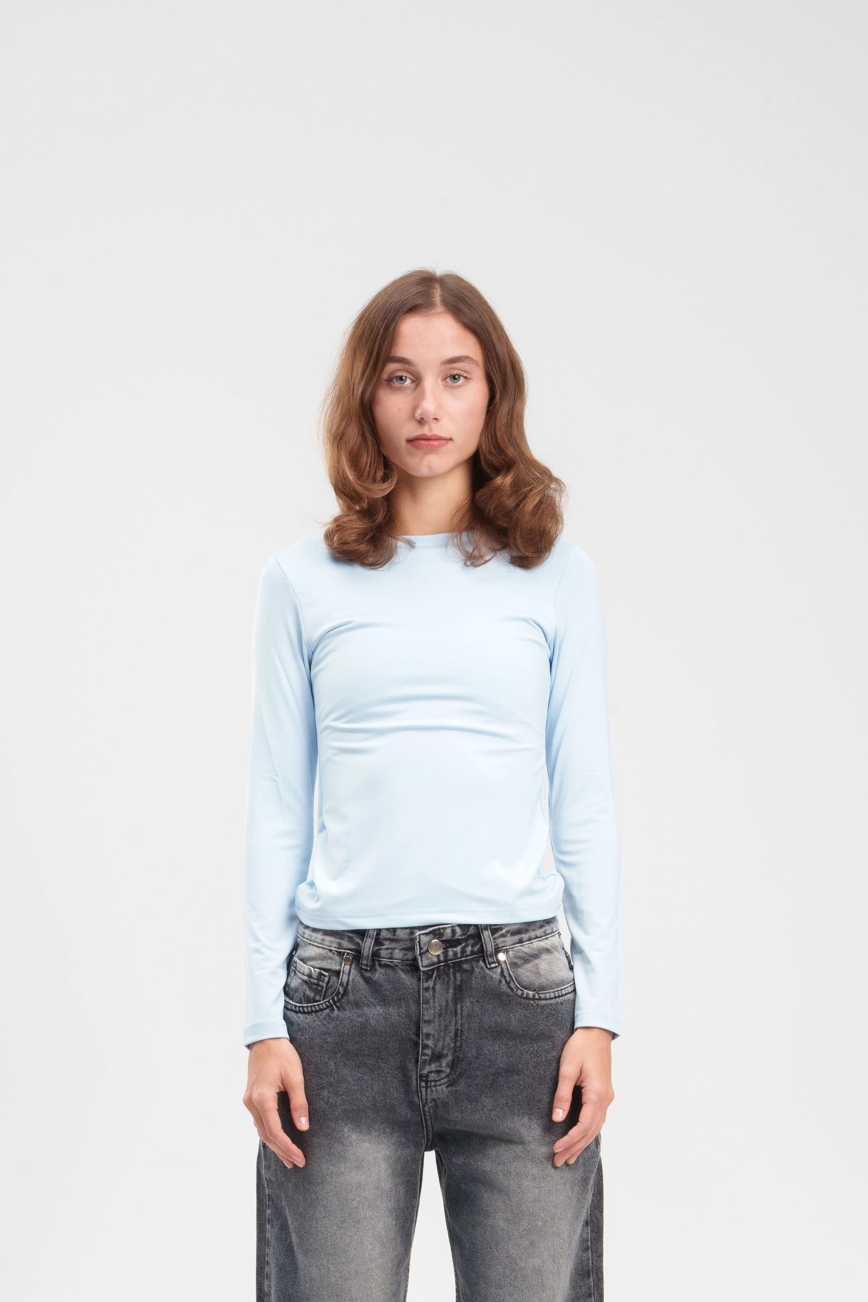 Long-Sleeve Crewneck Top - Image 25