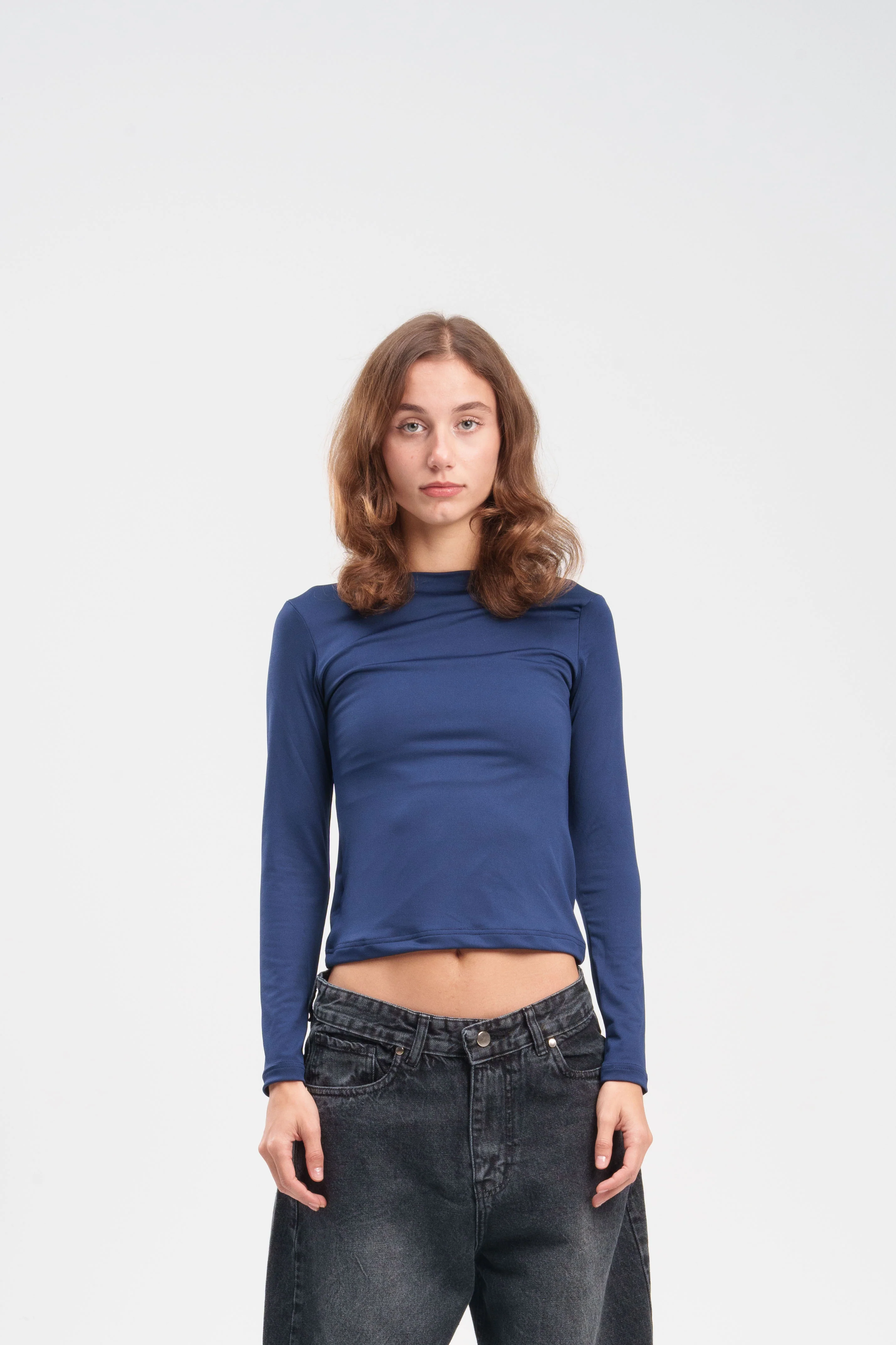 Long-Sleeve Crewneck Top - Image 41