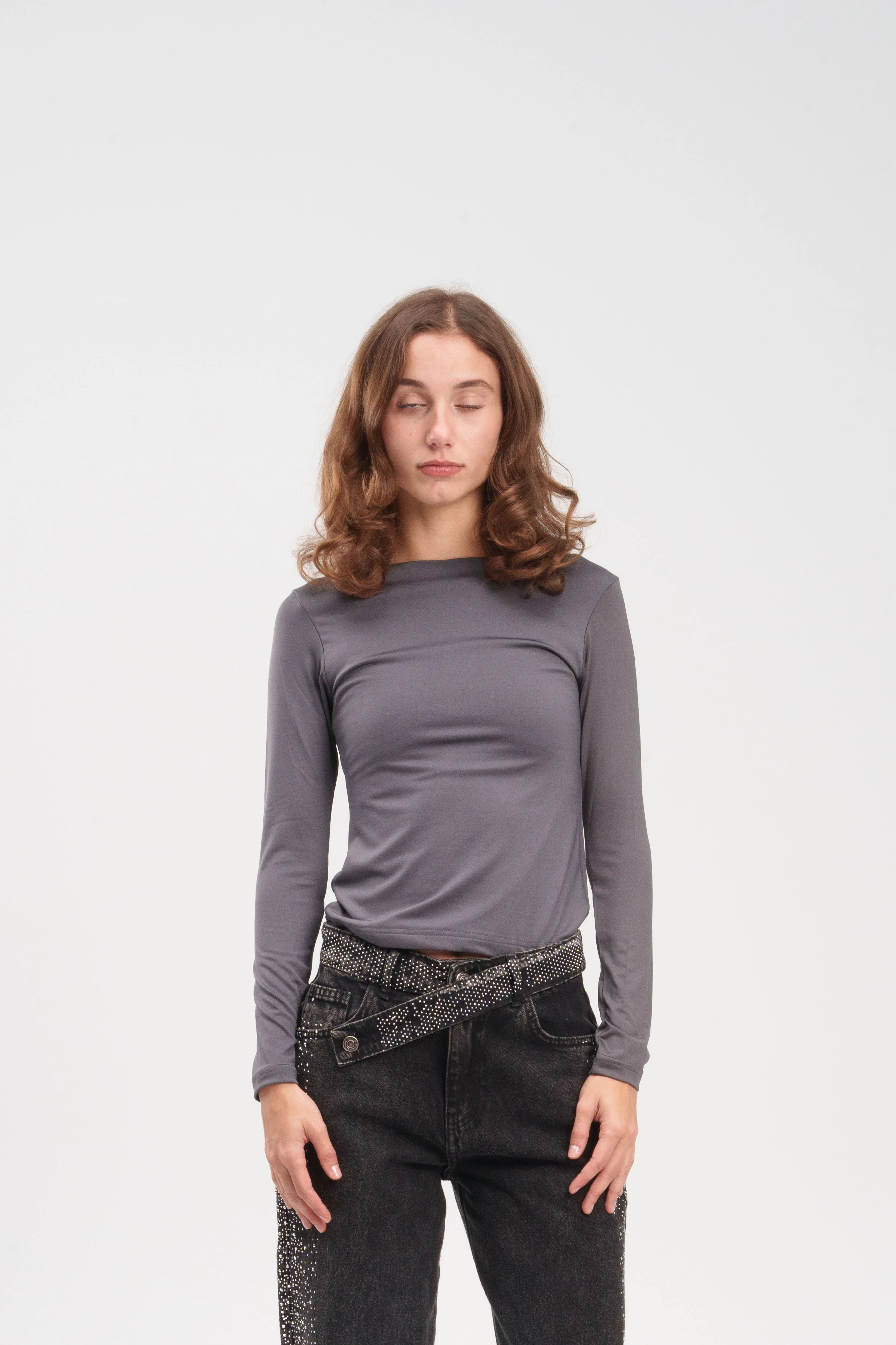 Long-Sleeve Crewneck Top - Image 45