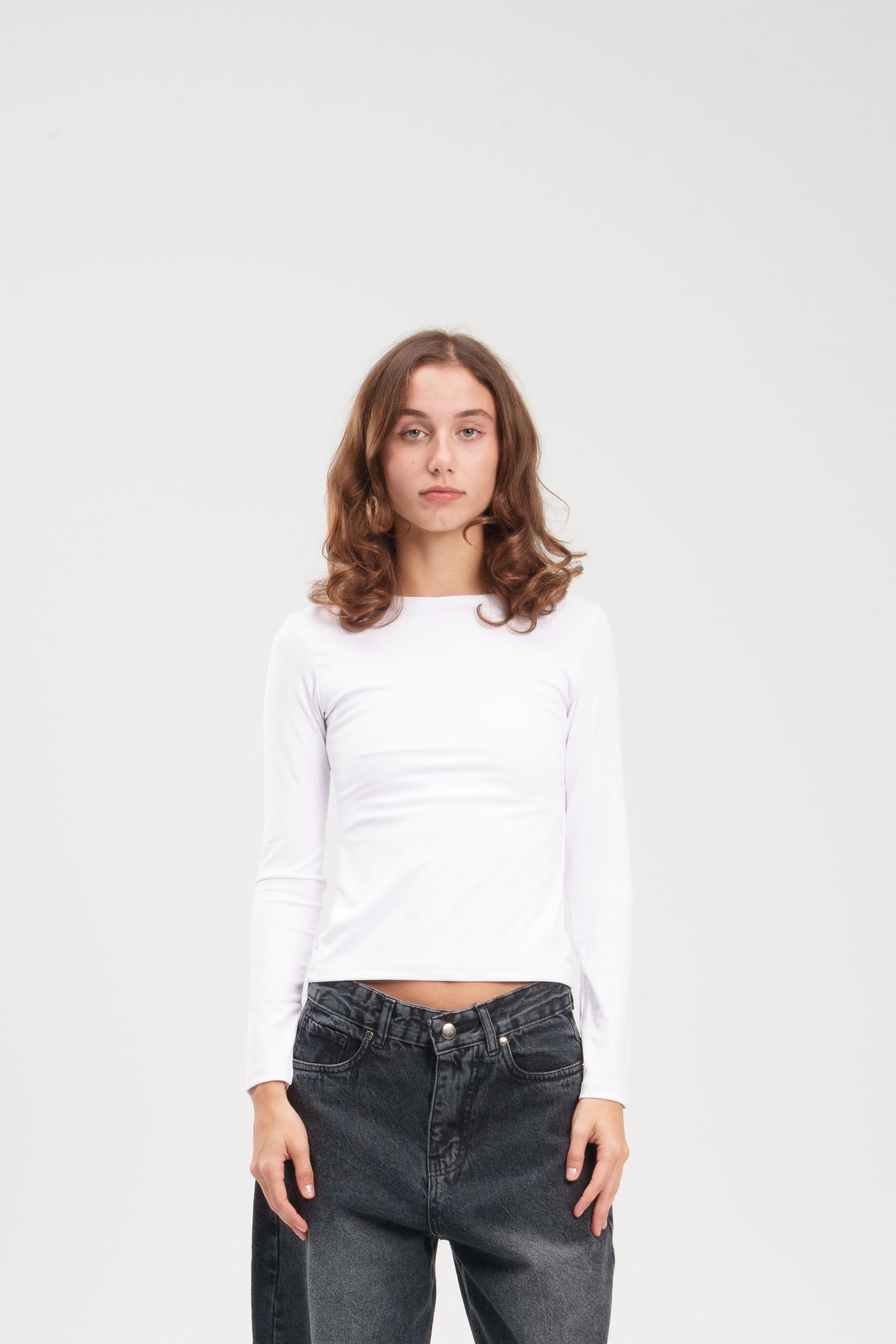 Long-Sleeve Crewneck Top - Image 9
