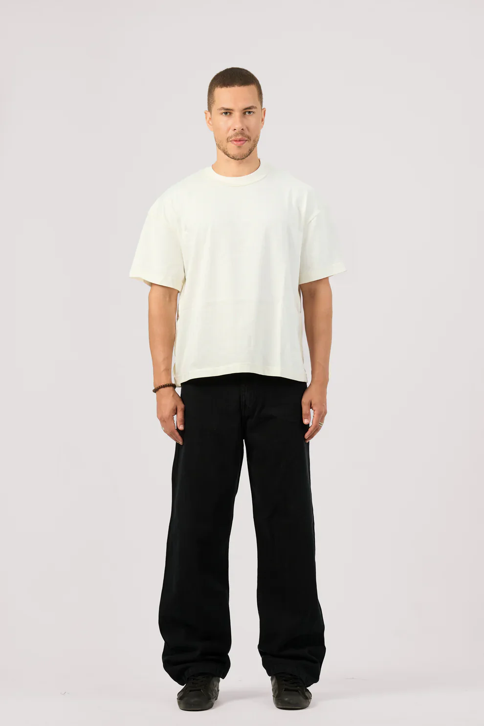 GN02-Men's Raw Wide-Leg Denim - Image 3