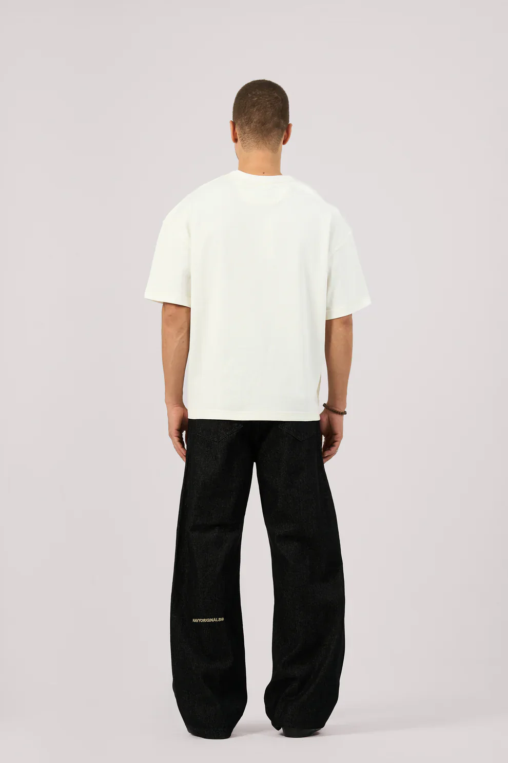 GN03-Men's Raw Baggy Denim - Image 4