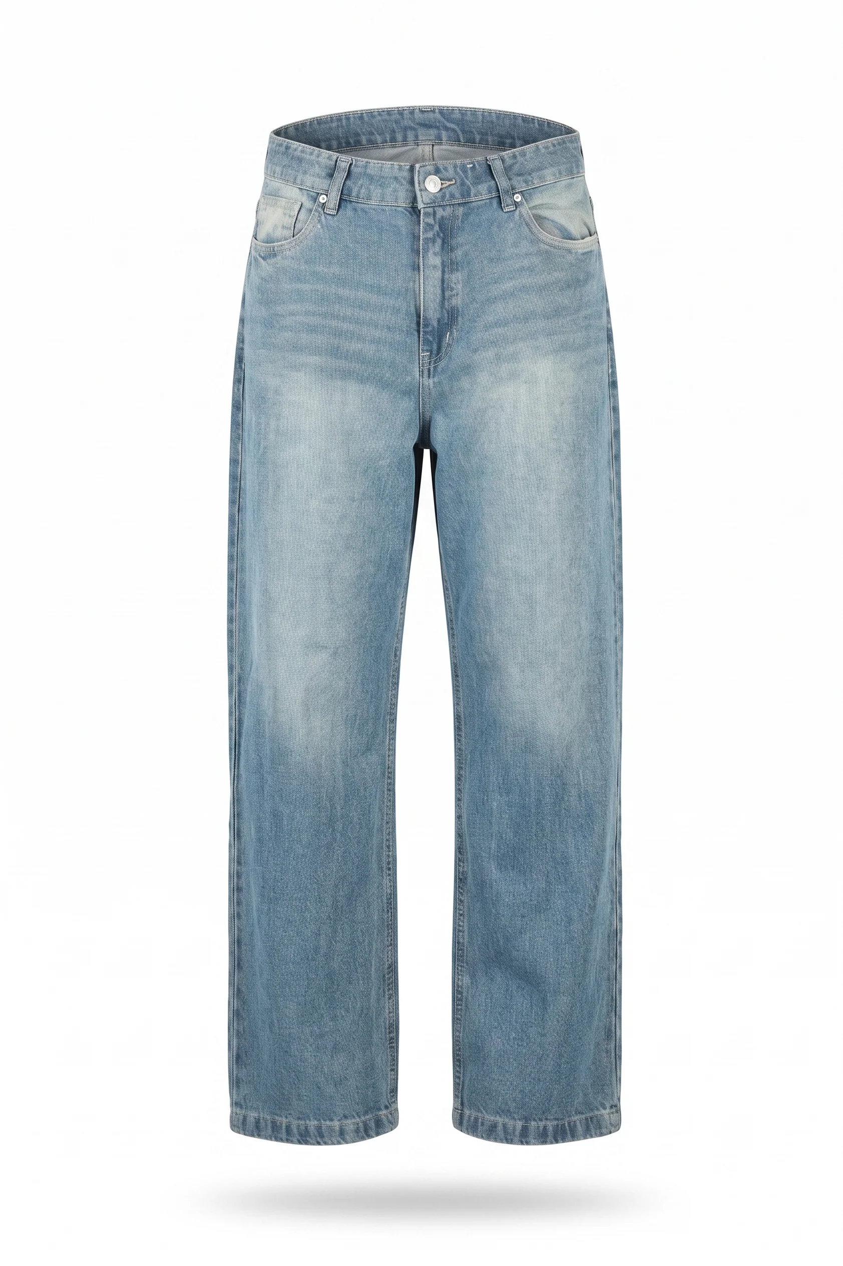 GN03-Men's Raw Baggy Denim - Image 5