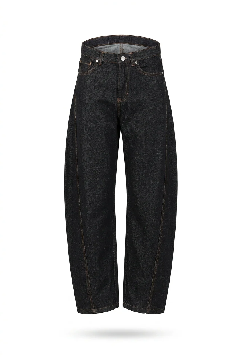 GN05-Women's Raw Balloon Denim - Image 3