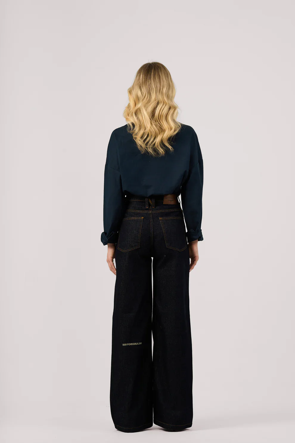 GN06- Women's Raw Wide-Leg Denim - Image 4