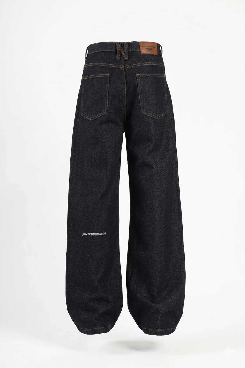 GN06- Women's Raw Wide-Leg Denim - Image 6