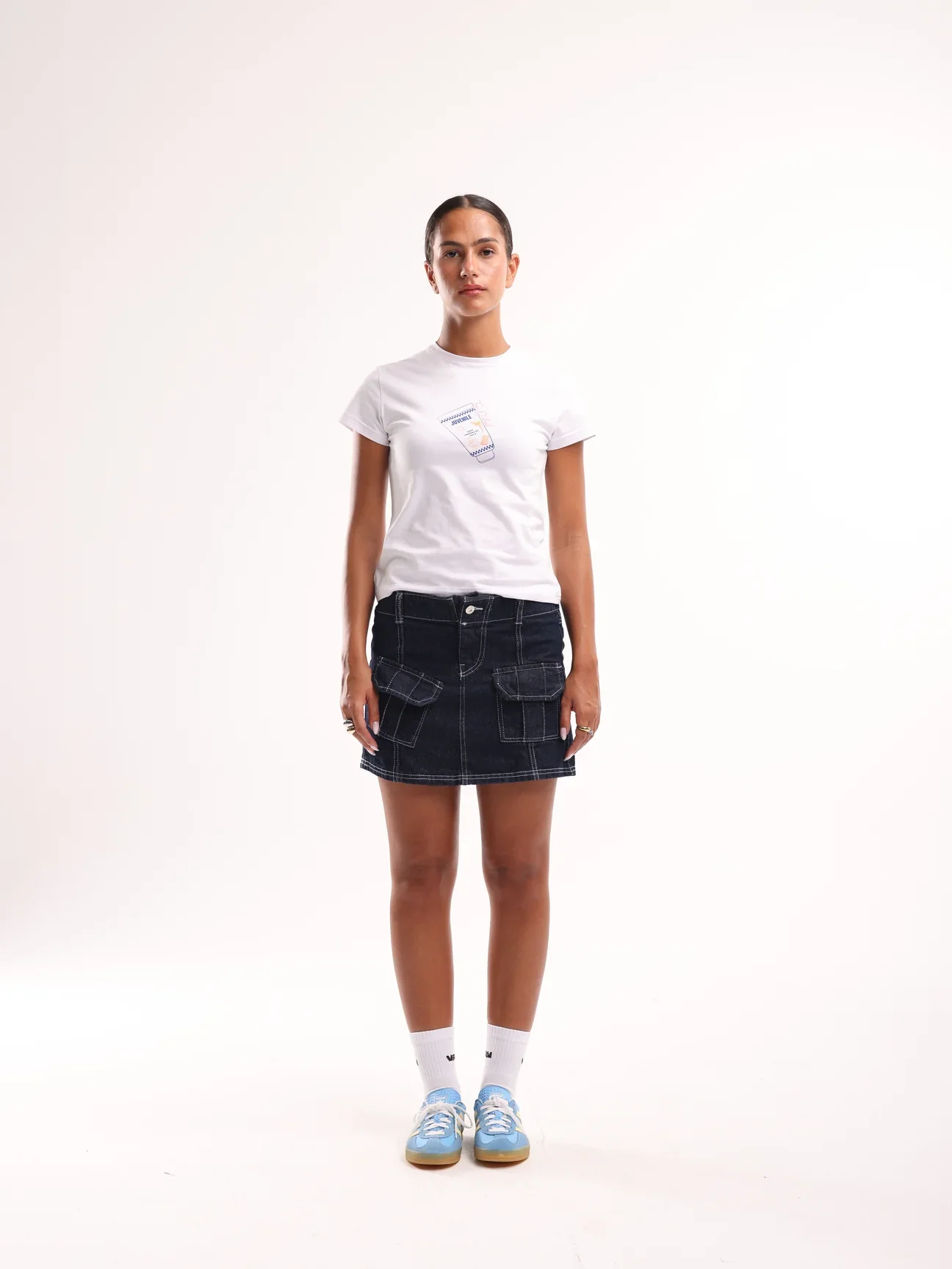 Jeans Cargo Skirt - Image 3