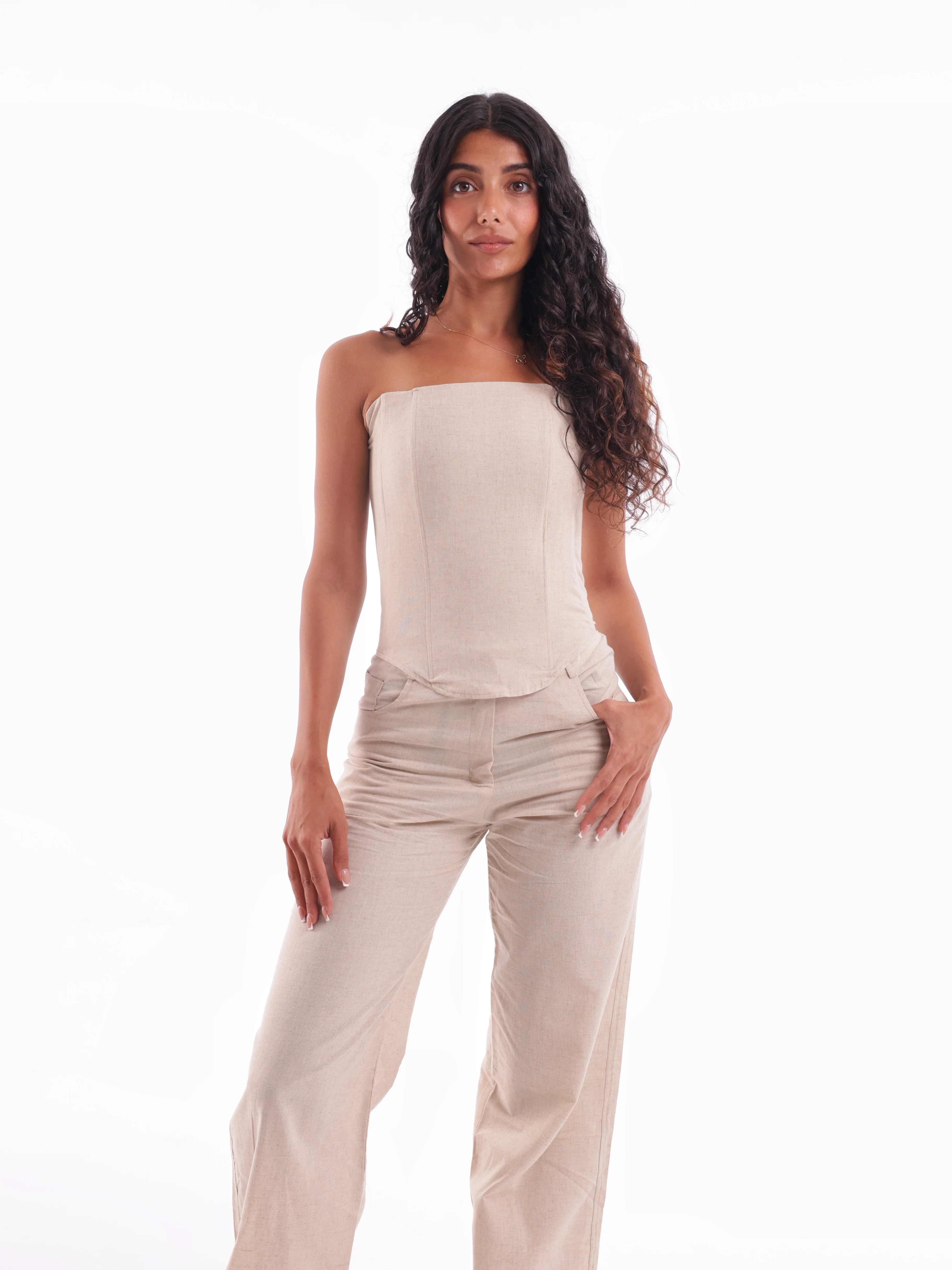 Linen Corset Top - Image 6