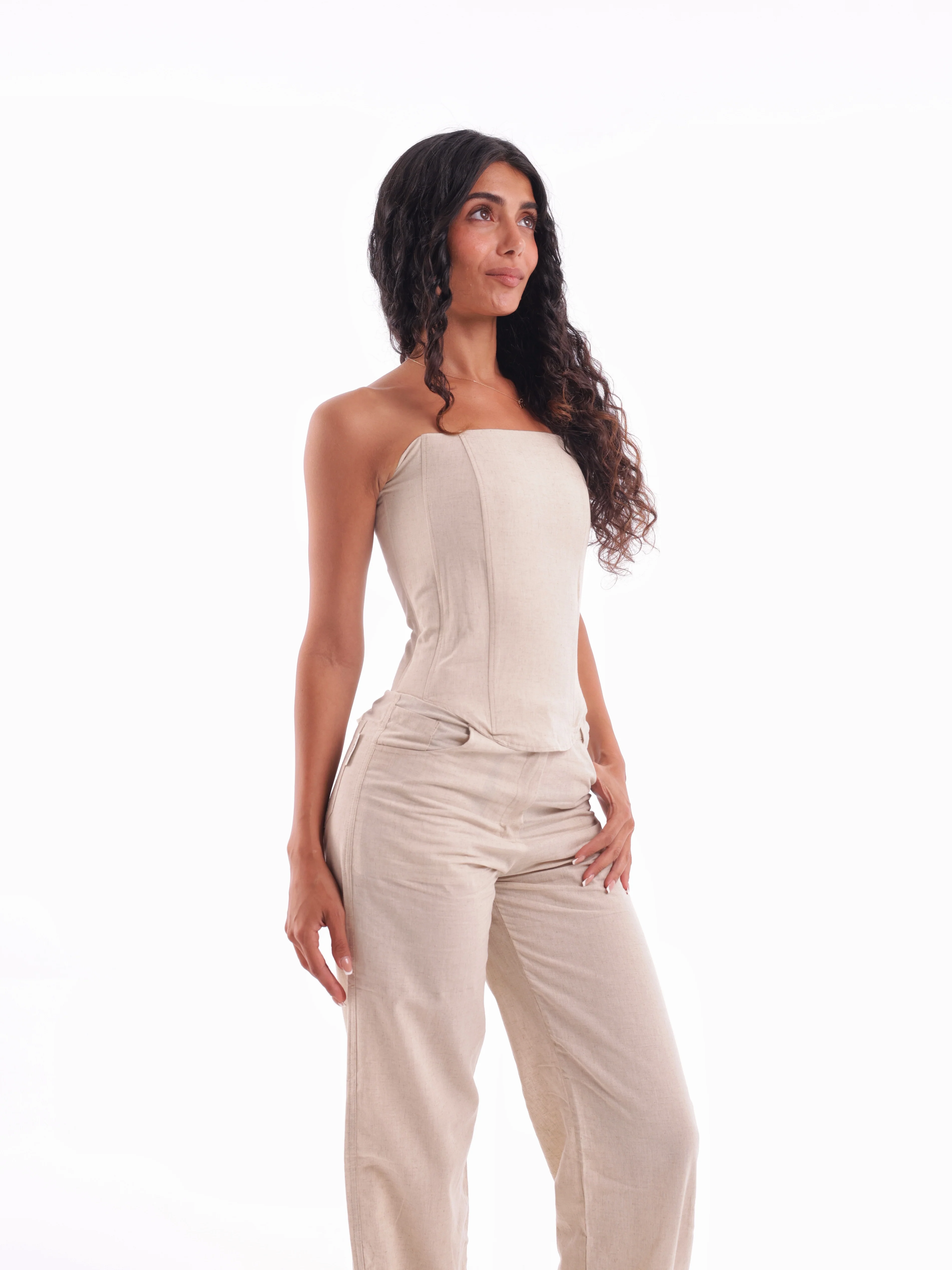 Linen Corset Top - Image 7