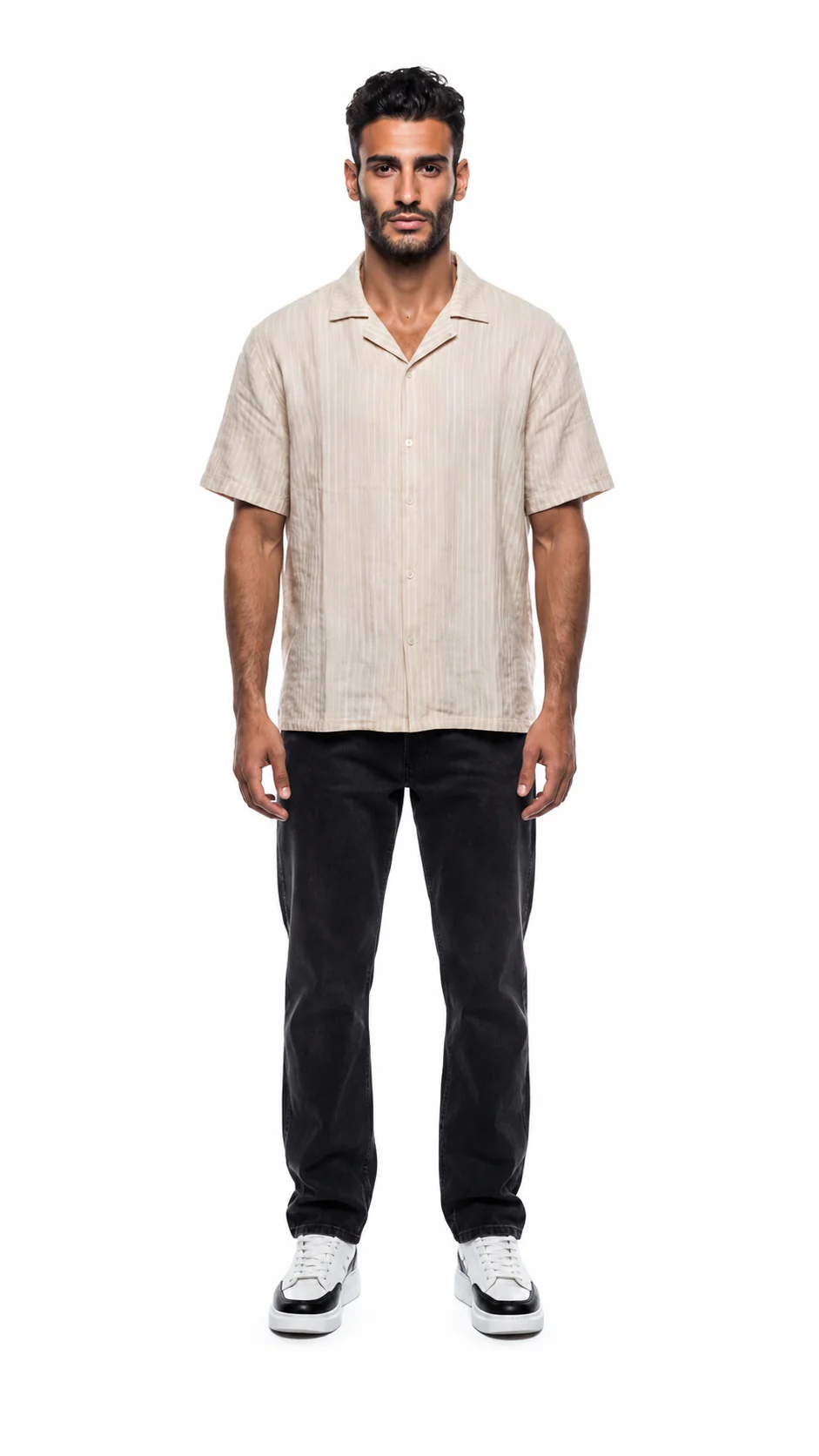 Men's Striped Linen Shirt - Image 6