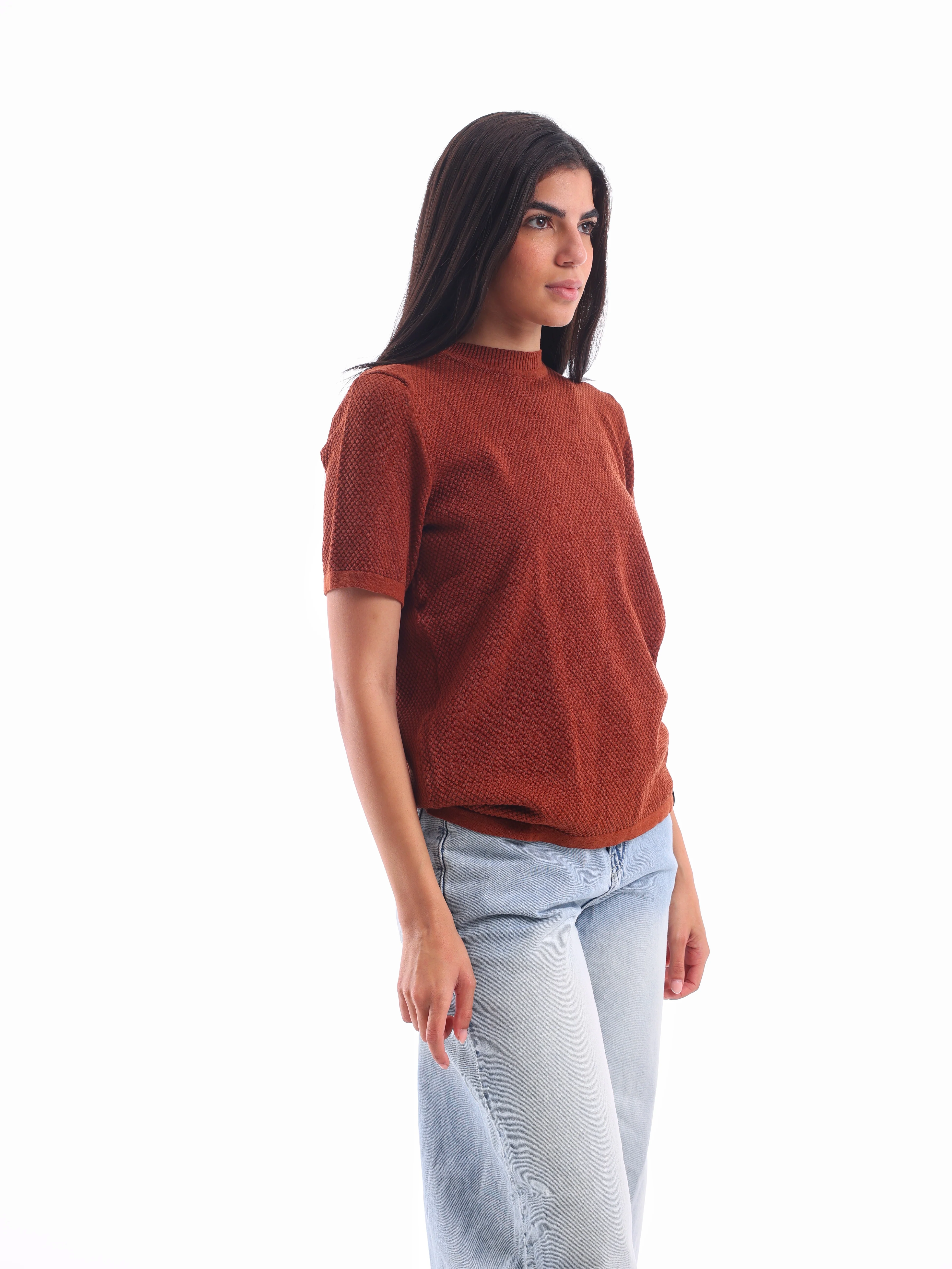 Popcorn Round Neck T-Shirt - Image 4