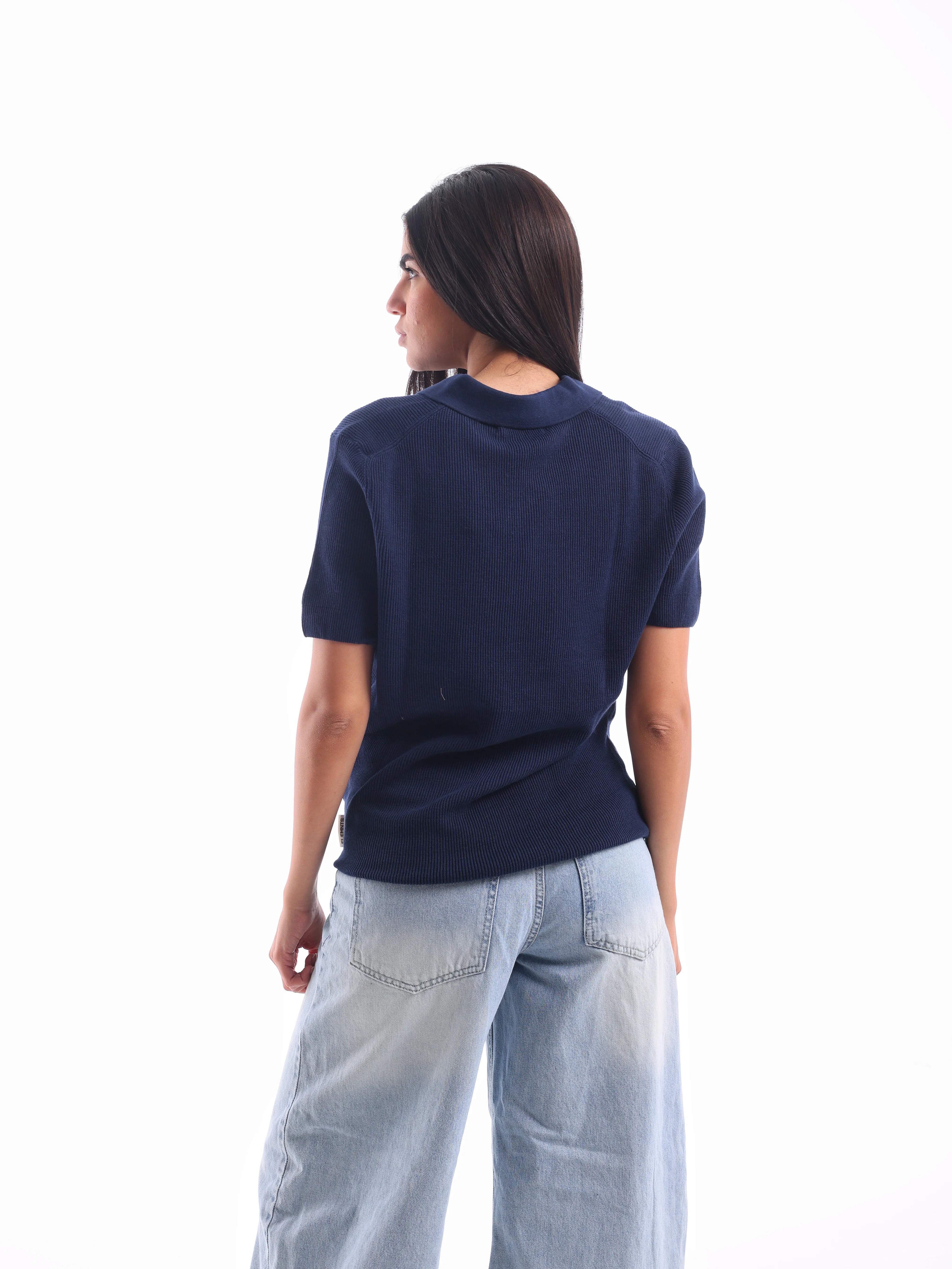 Ribbed Knitted Polo - Image 10