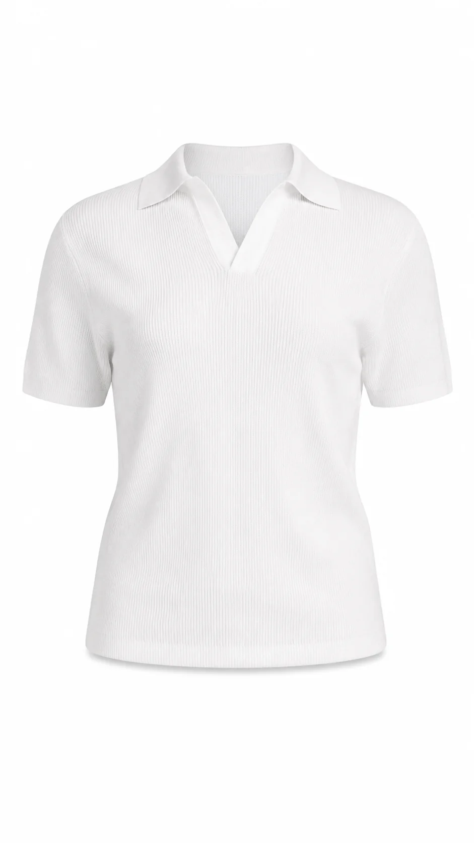 Ribbed Knitted Polo - Image 11