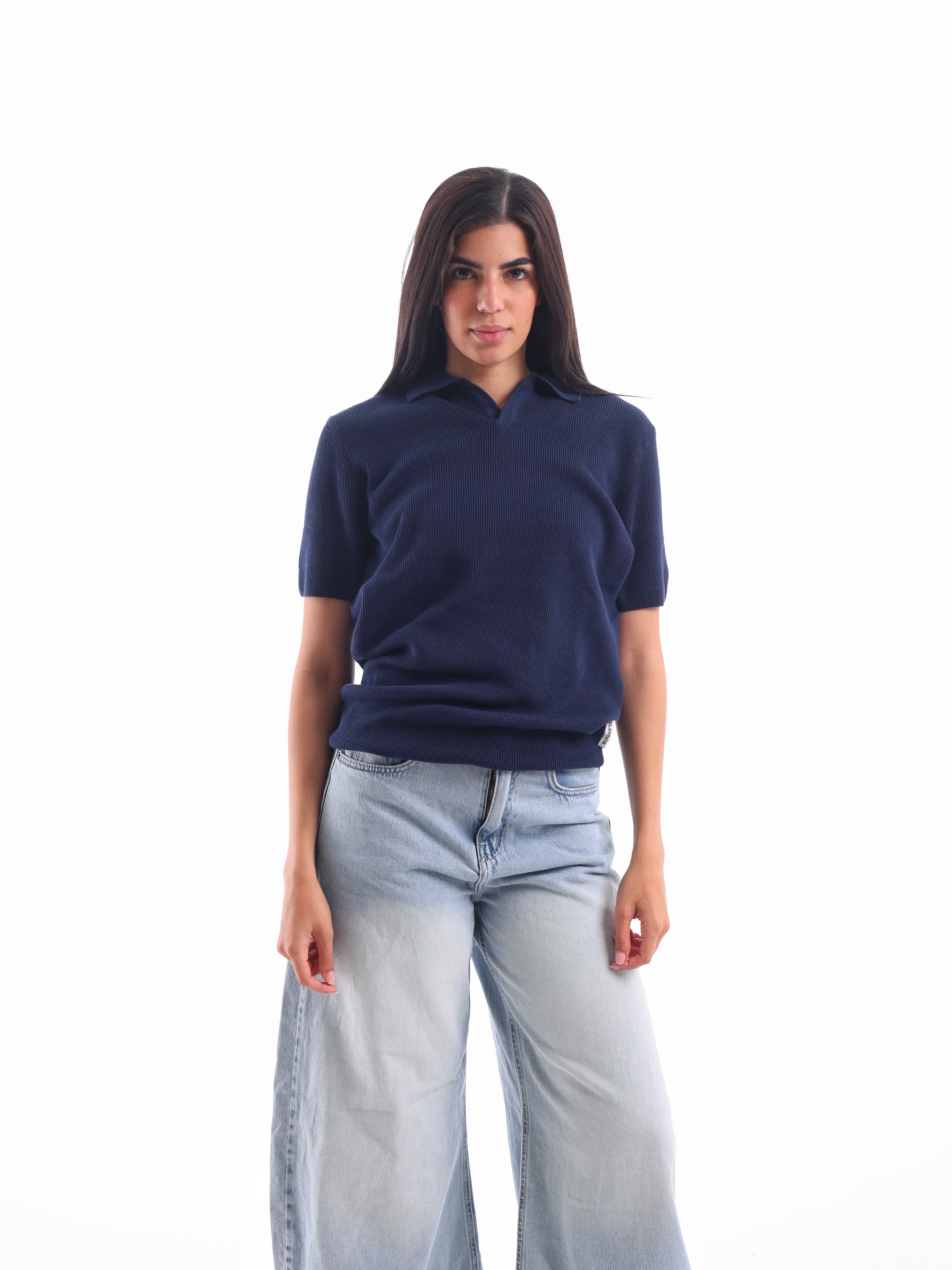 Ribbed Knitted Polo - Image 8