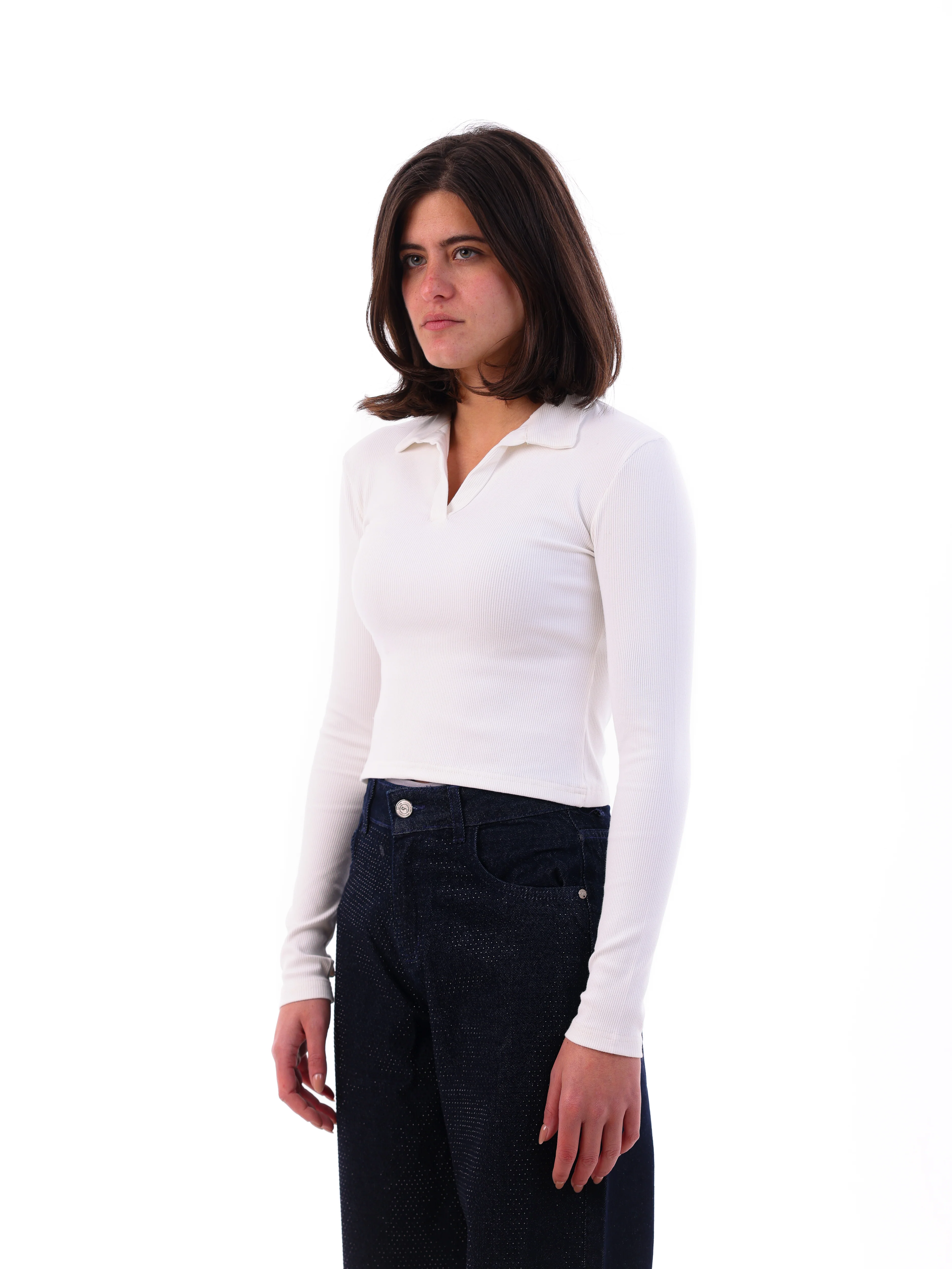 Ribbed Long-Sleeve Polo - Image 14