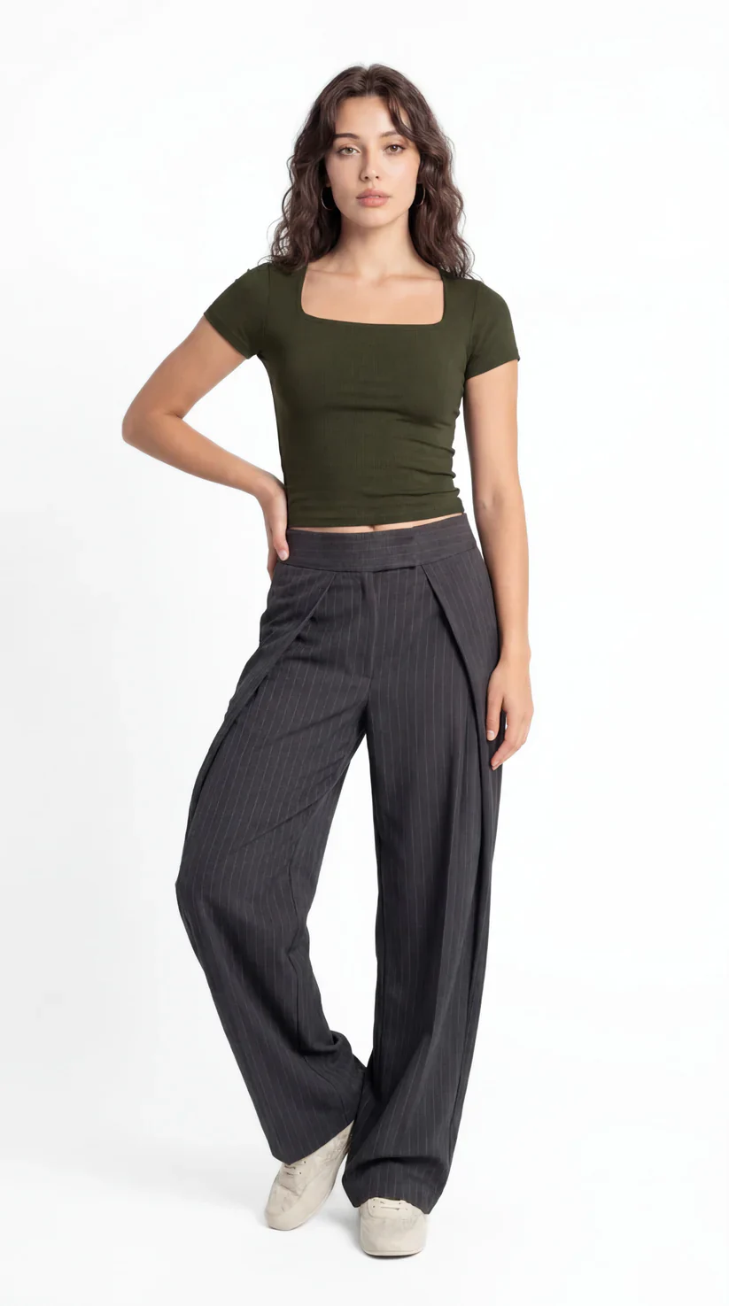 Short Sleeve Squared Top - Image 4
