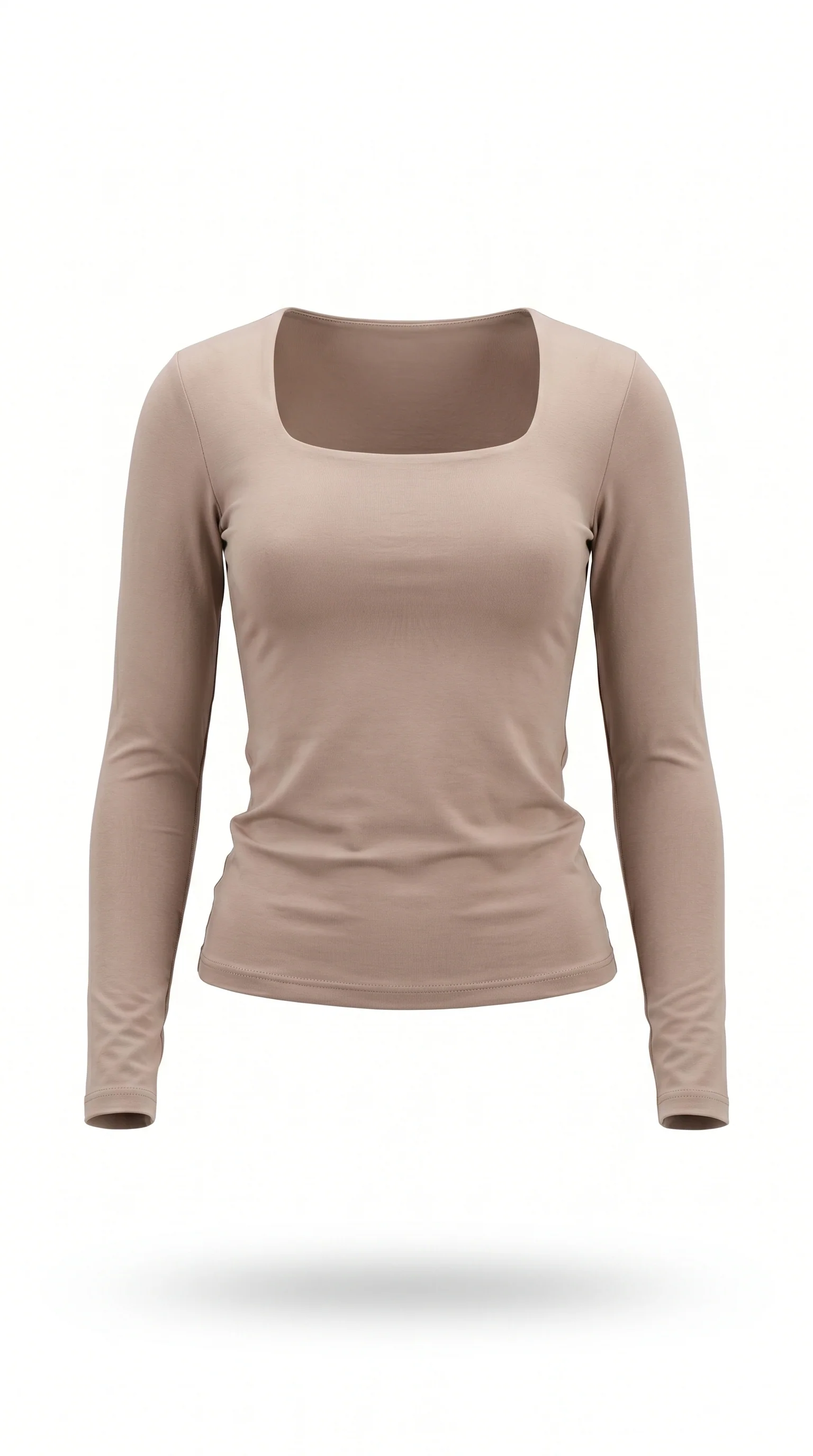 Long-Sleeve Square Neck Top - Image 13