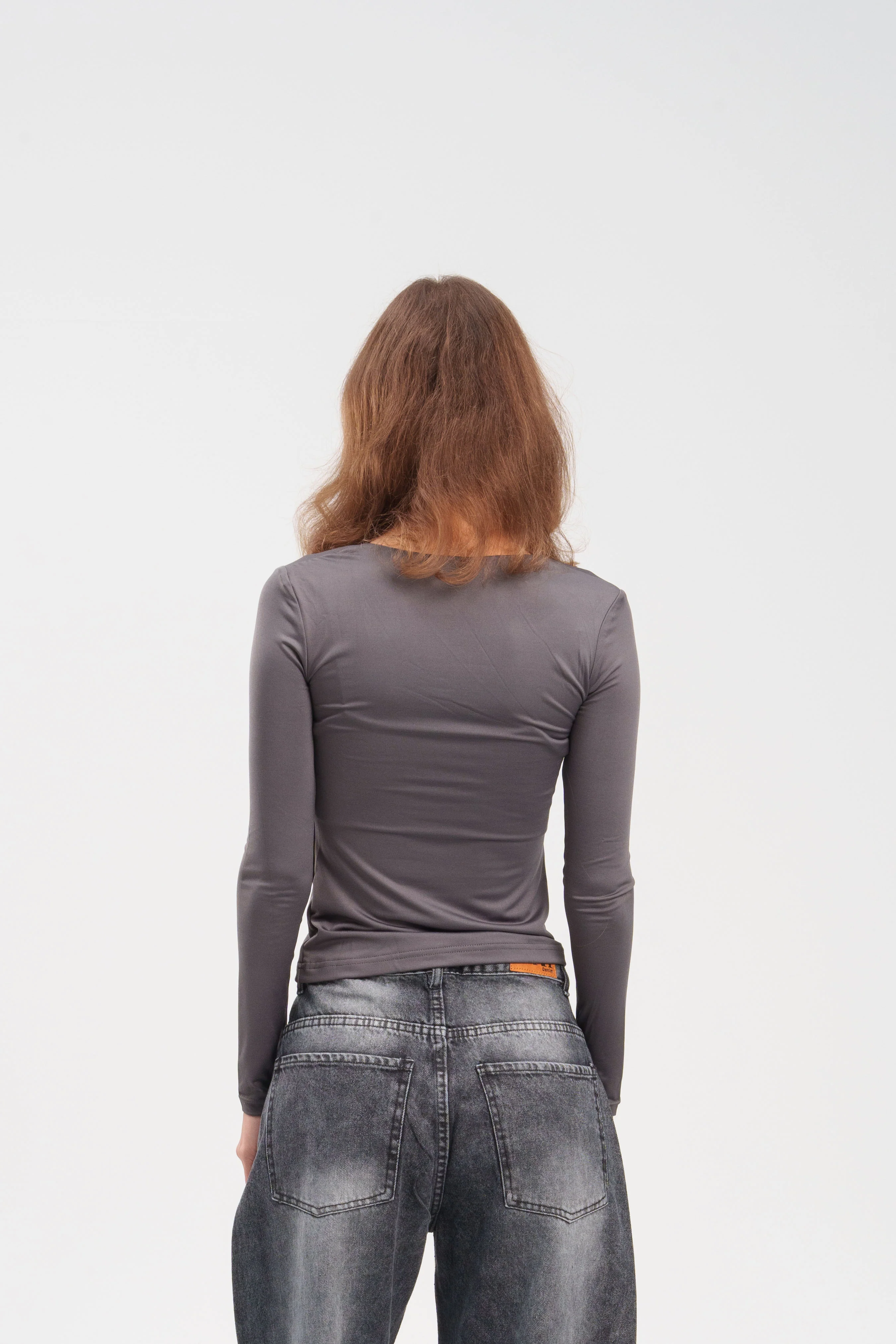 Long-Sleeve Square Neck Top - Image 22