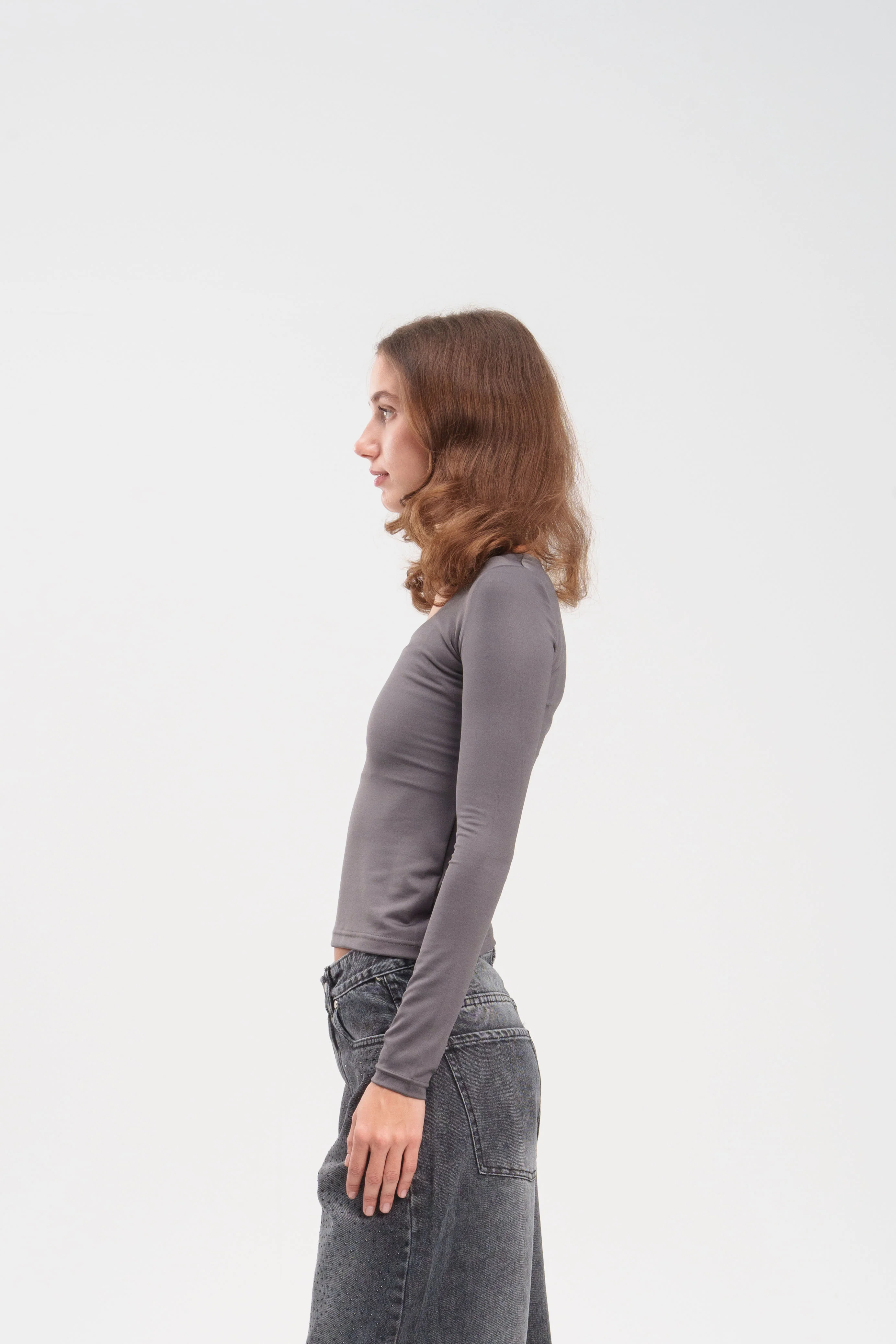 Long-Sleeve Square Neck Top - Image 24