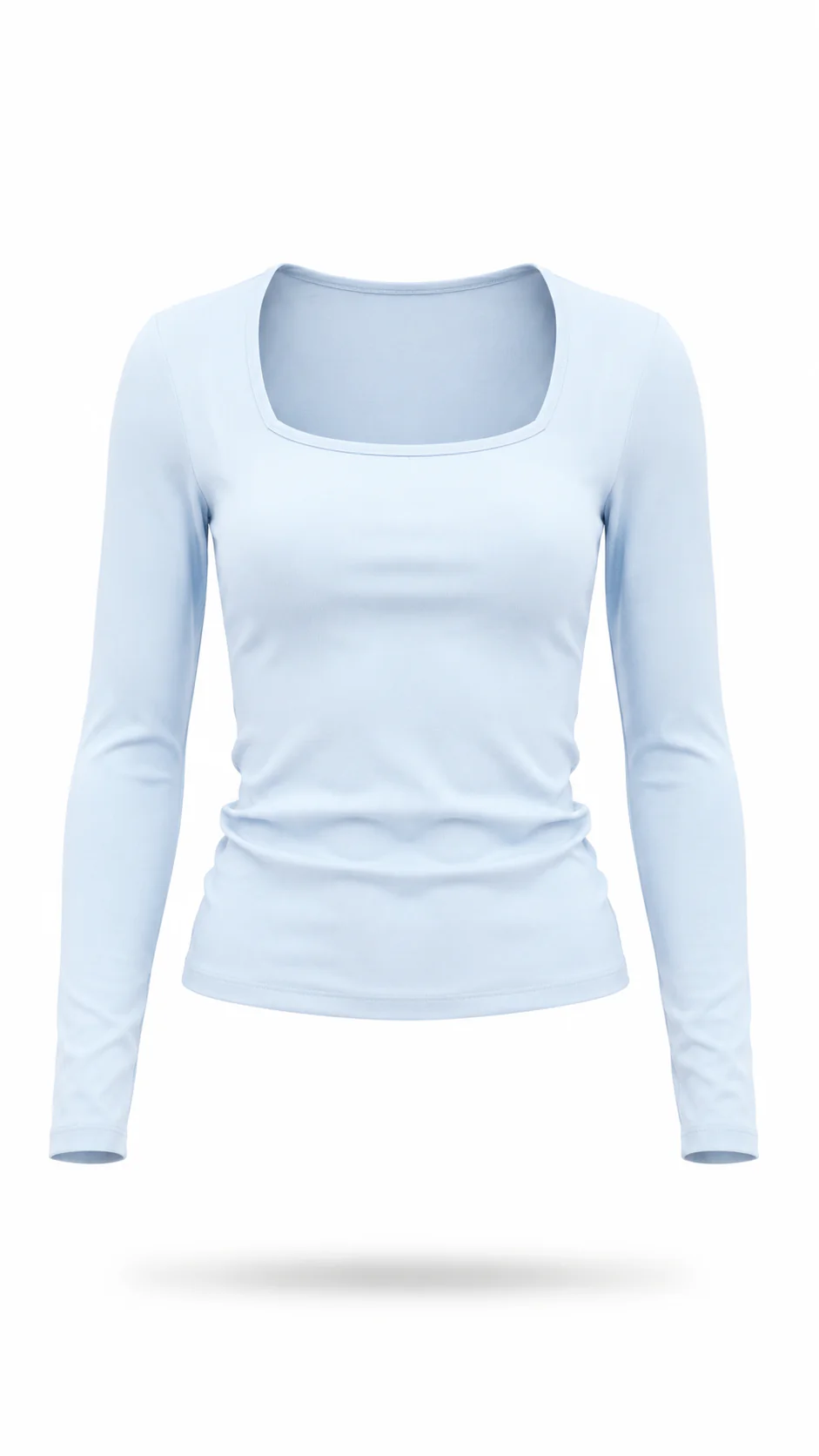 Long-Sleeve Square Neck Top - Image 42