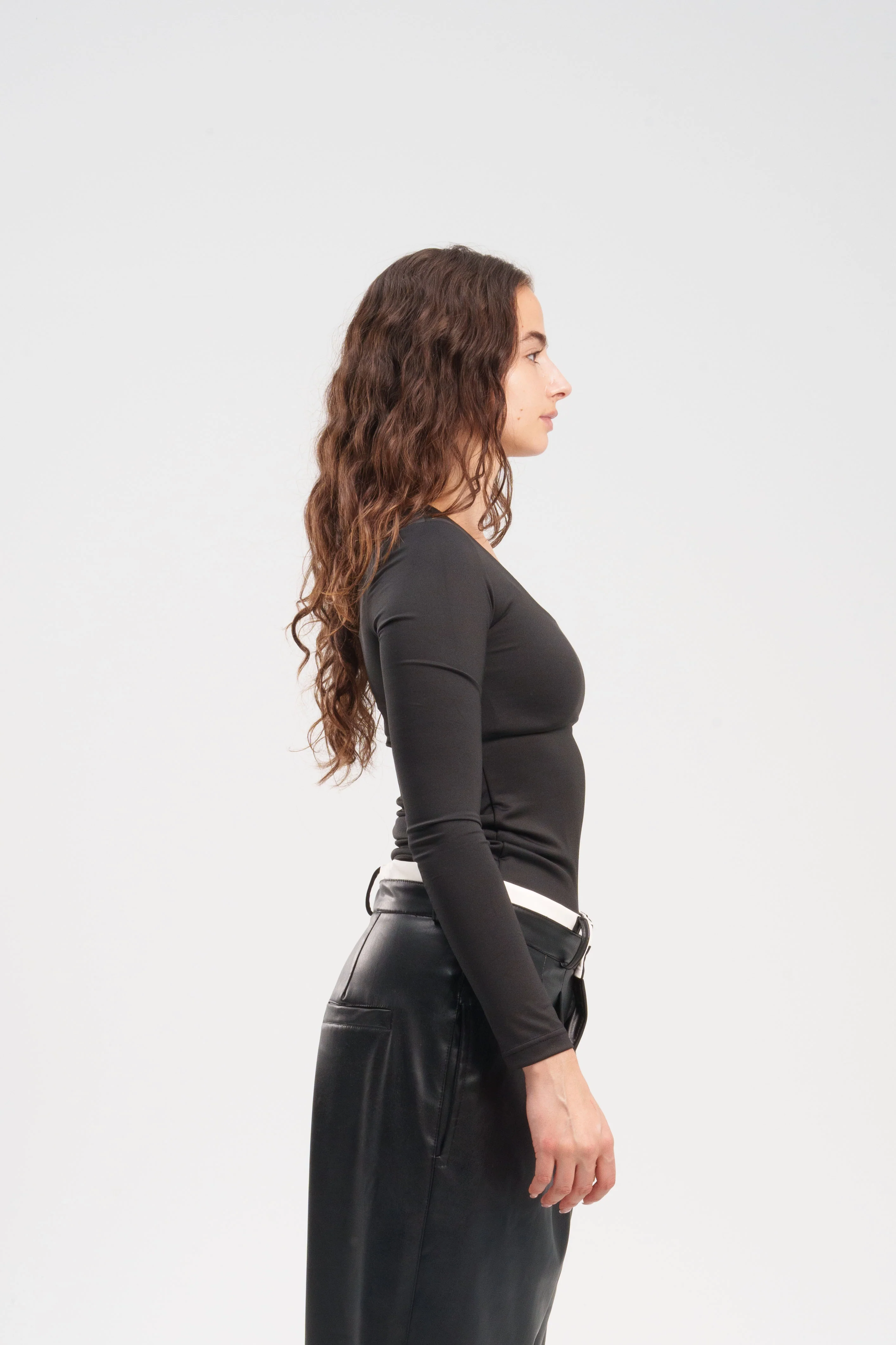 Long-Sleeve Square Neck Top - Image 63