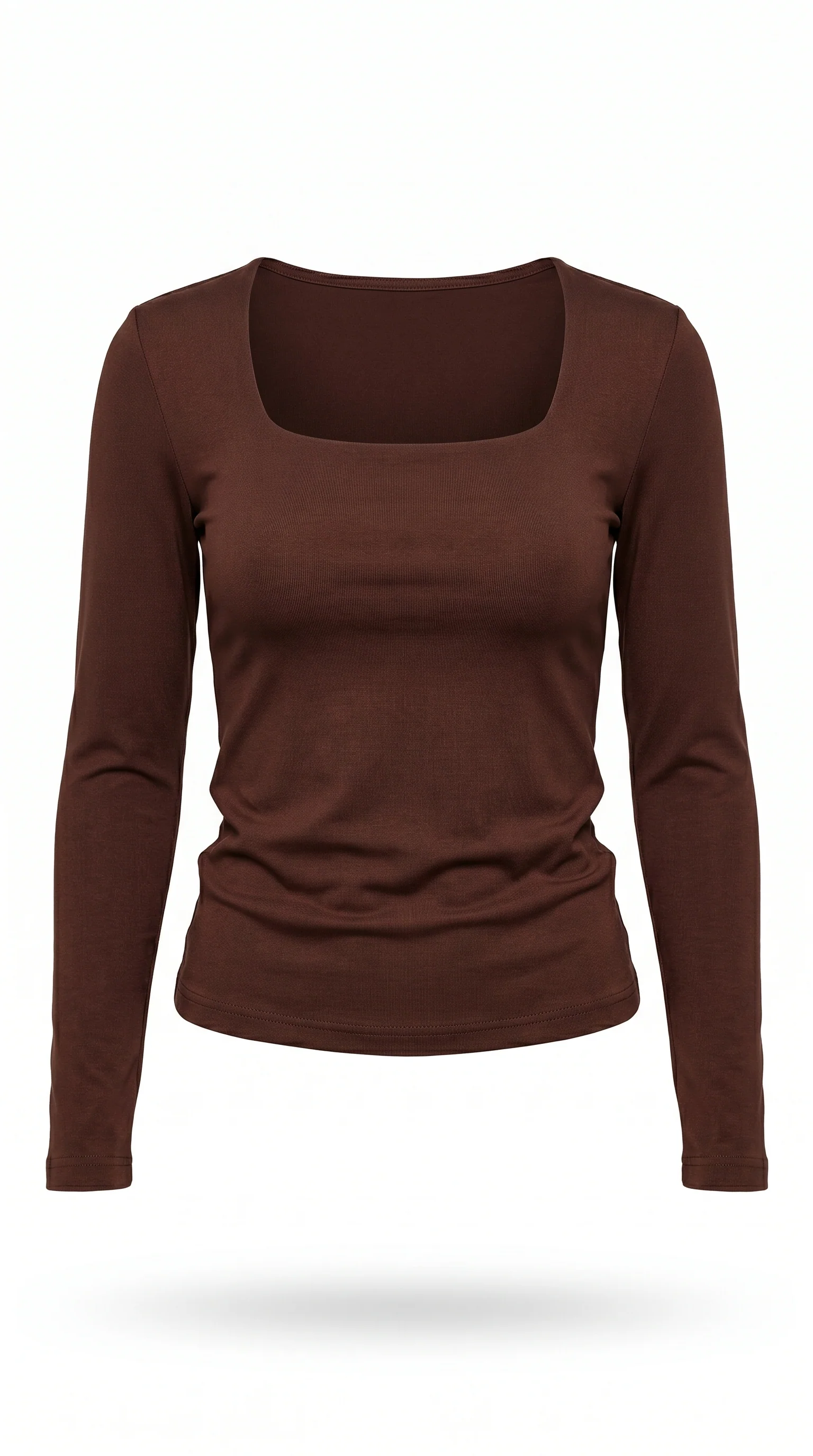 Long-Sleeve Square Neck Top - Image 65