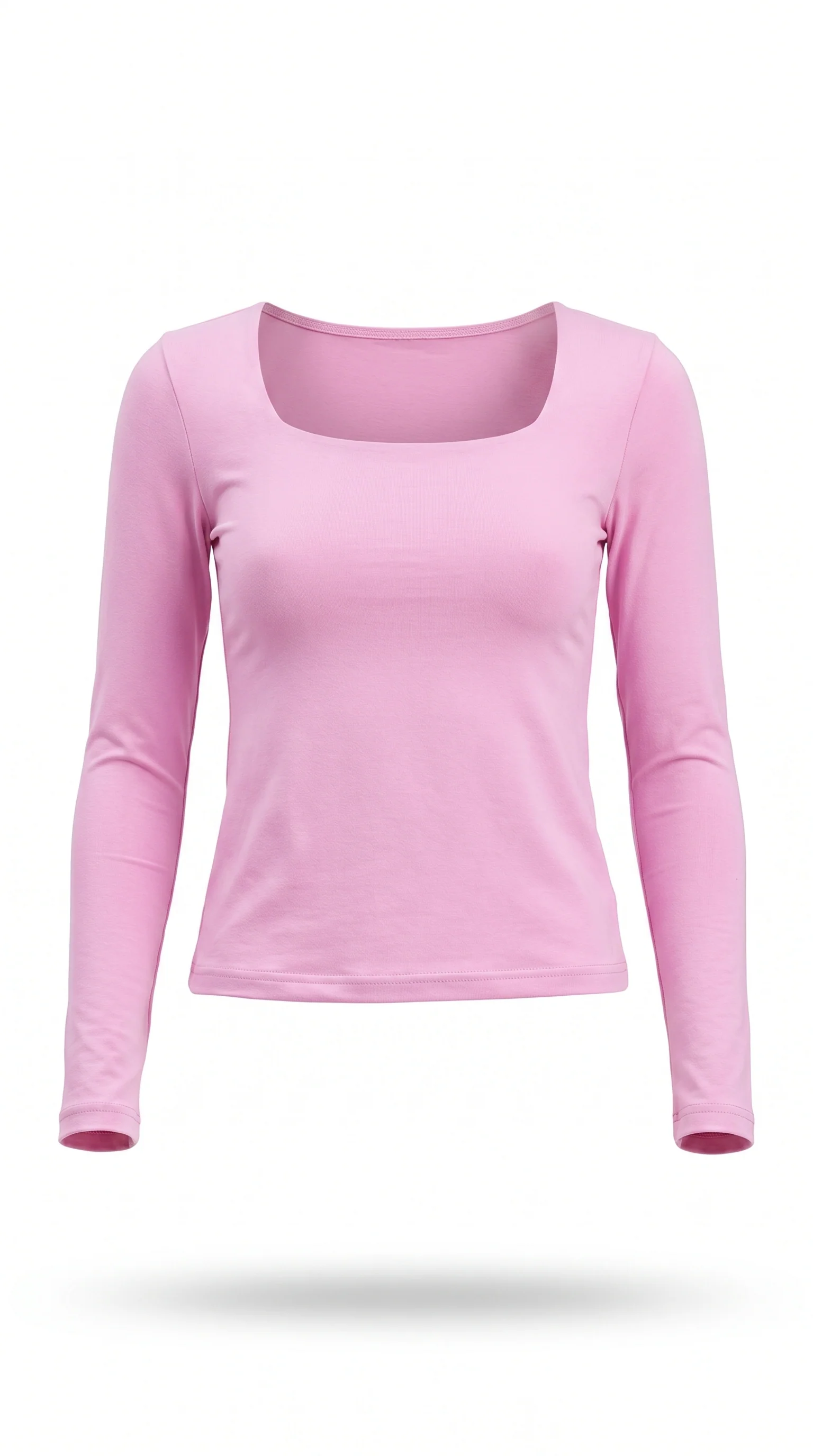 Long-Sleeve Square Neck Top - Image 7