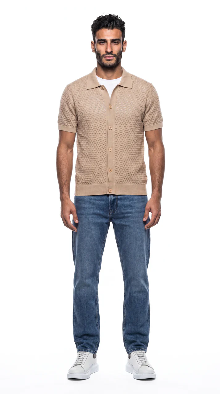 Textured Knit Shirt-2 - Image 5