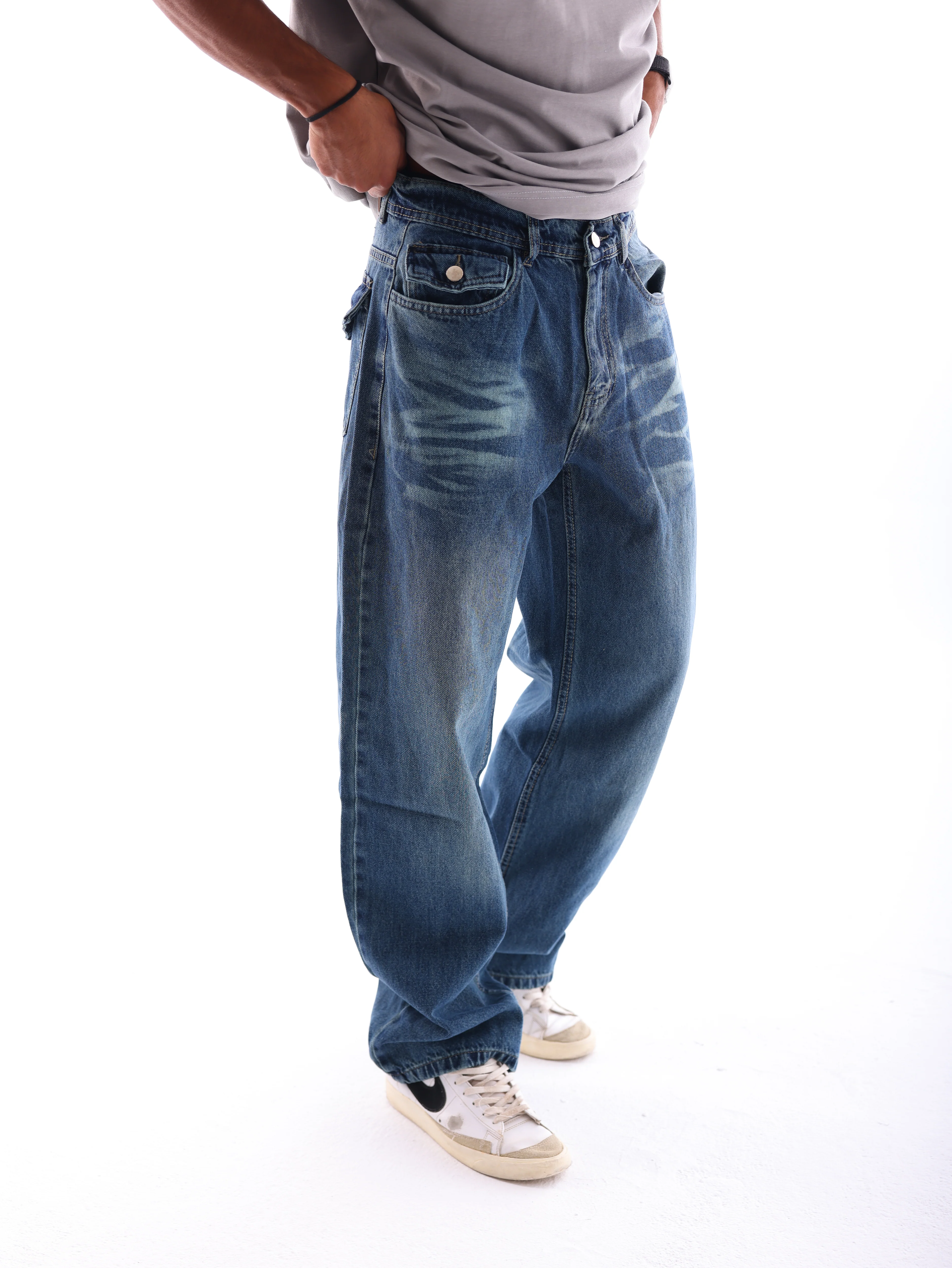 The Denim Brush Pants - Image 3