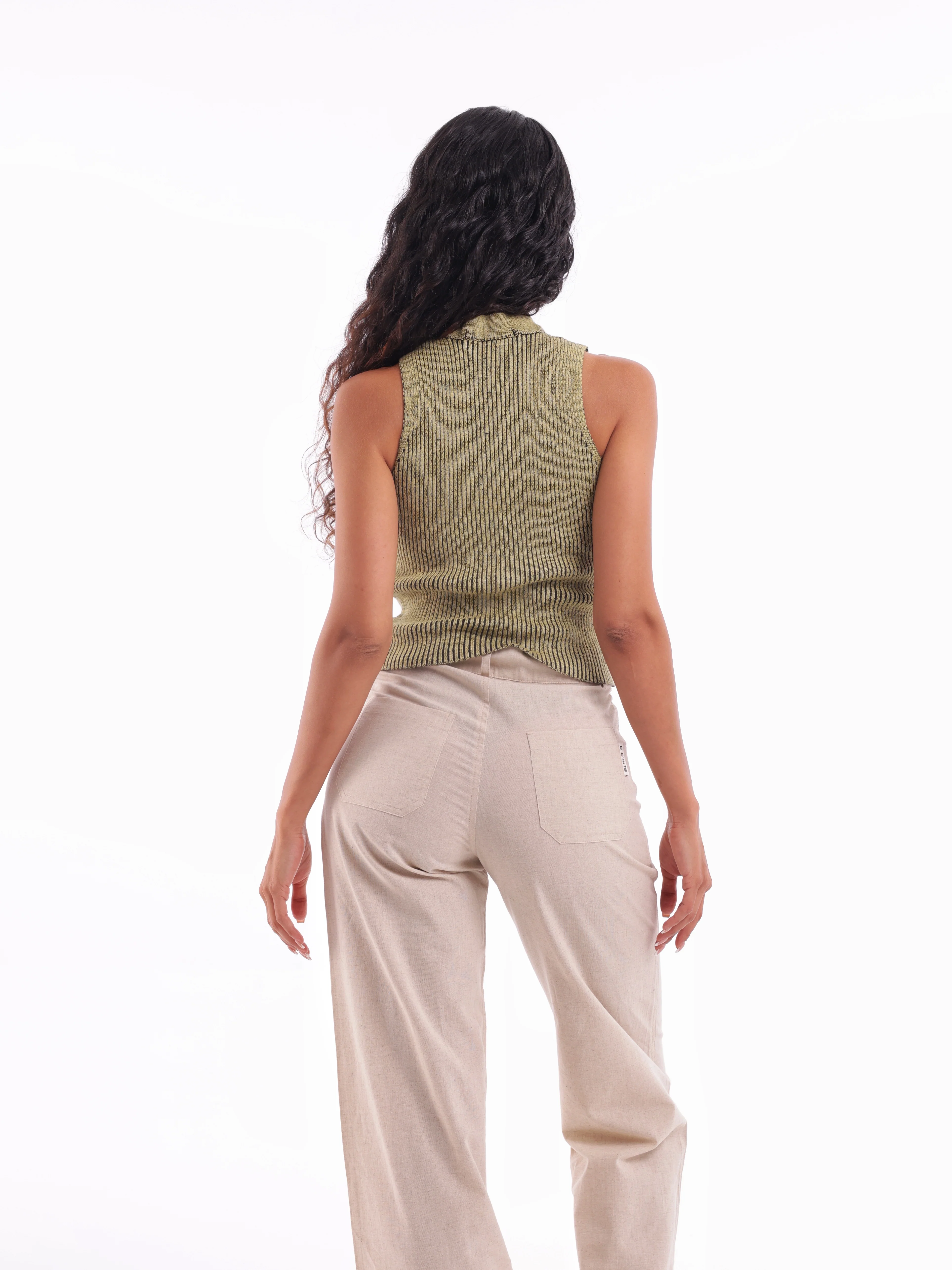 Two-Tone Knit Tank Top - Image 15