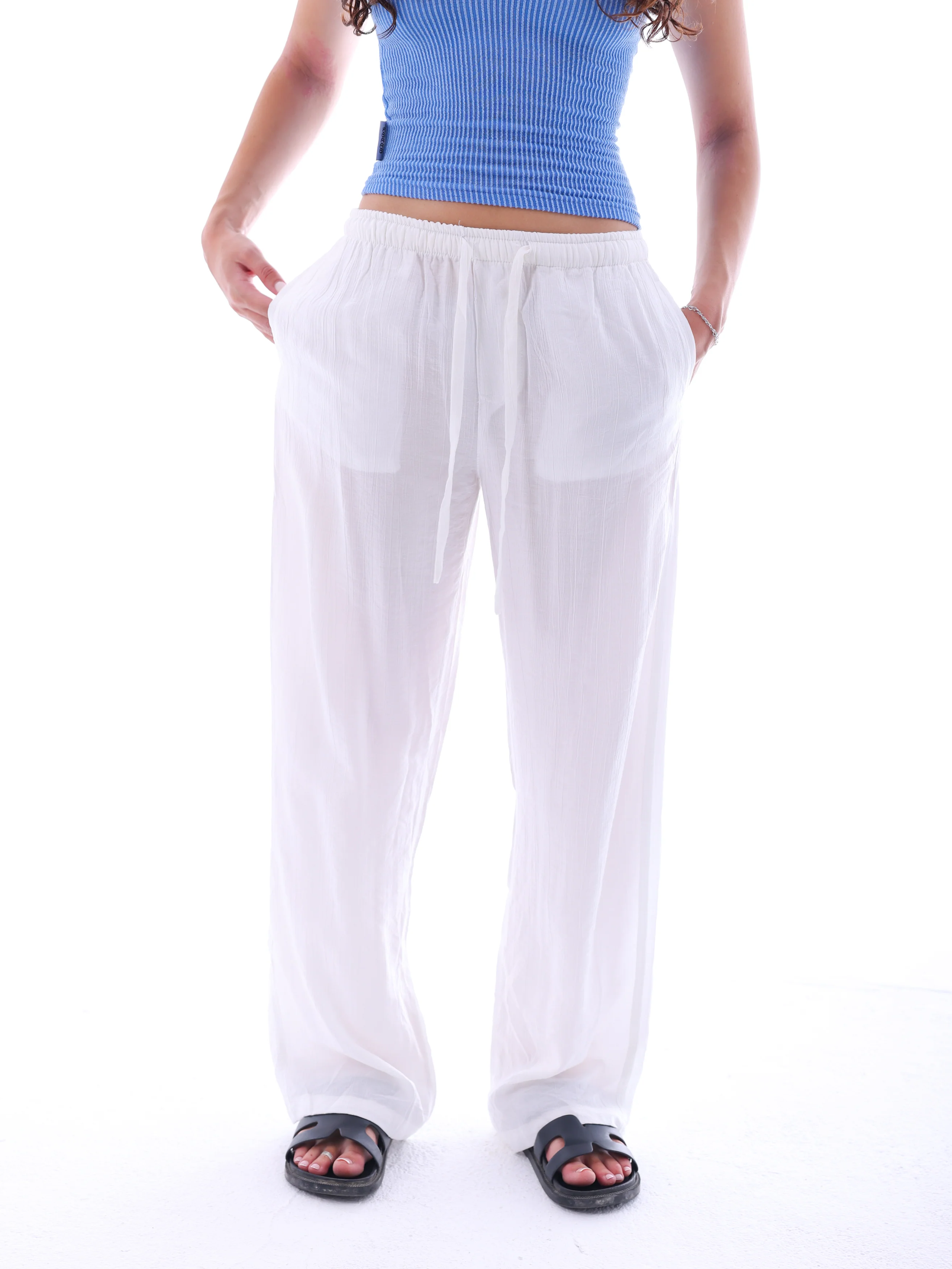 Women's Crinkle Pants - Image 3